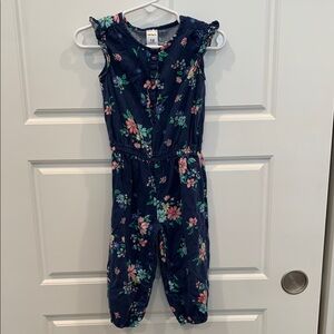 🌺Carter’s Floral Navy Girls Jumpsuit